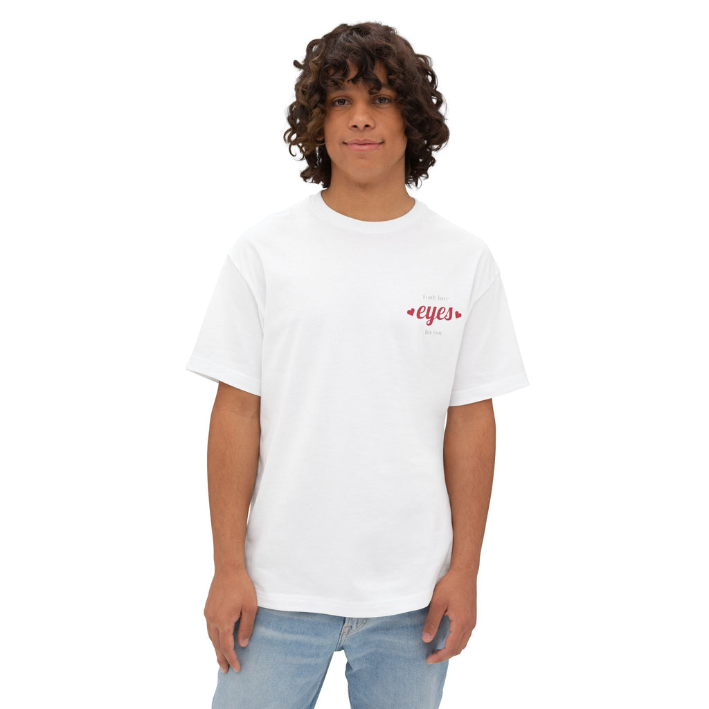 Romantic Unisex Oversized Tee, Cute Gift for Valentine’s Day, Casual Love Shirt, Perfect for Date Nights, Everyday Wear