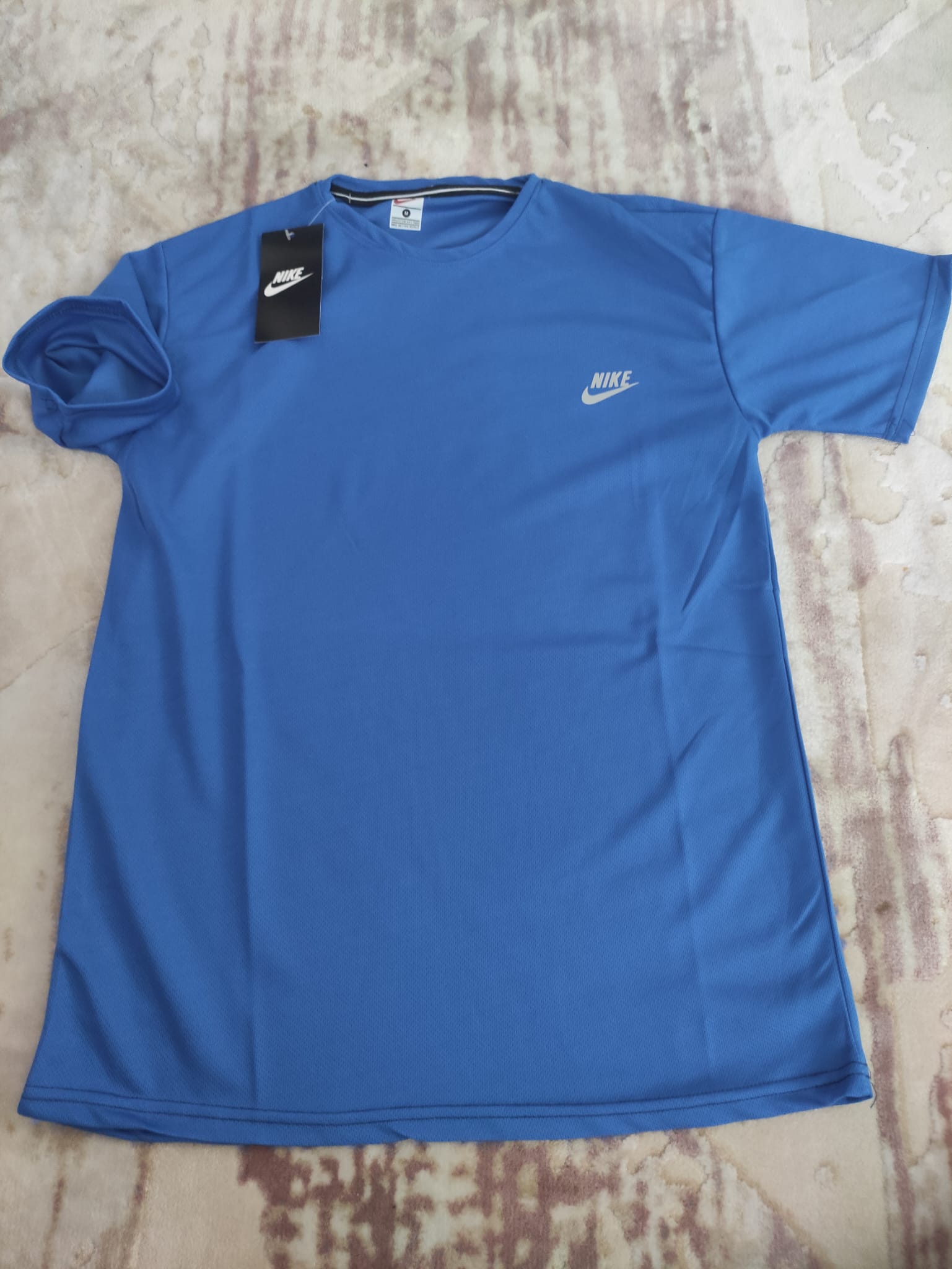 T-Shirt nefes alabilen kumaş 1. kalite mavi