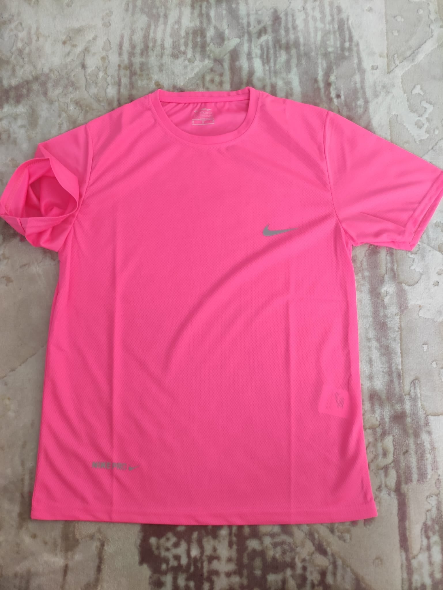 T-Shirt nefes alabilen kumaş 1. kalite pembe