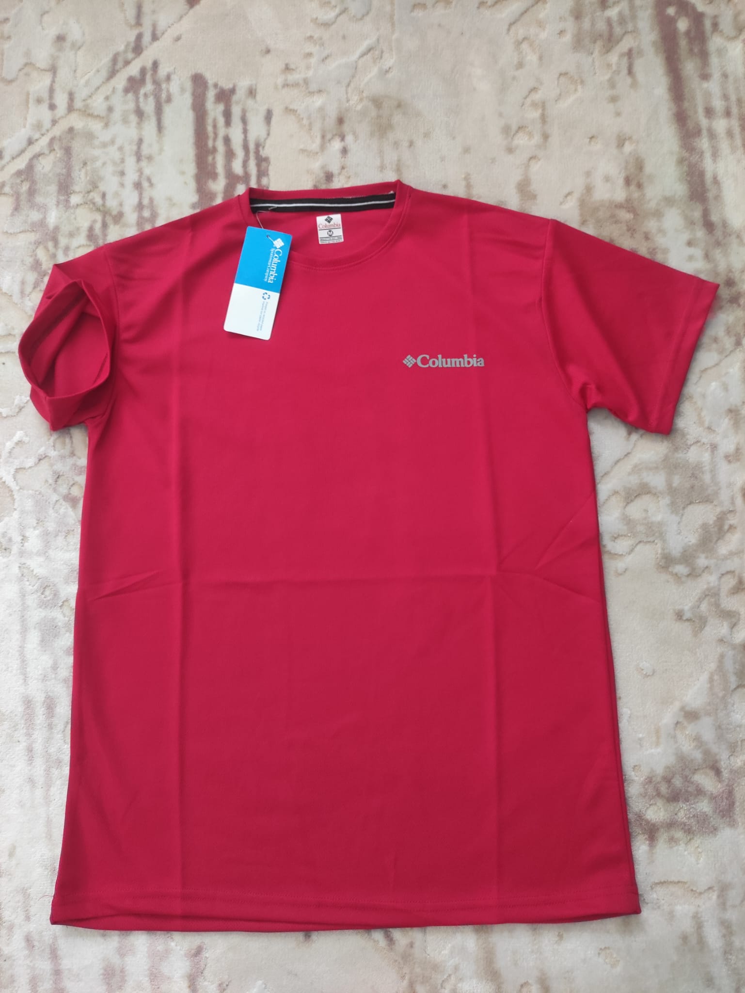T-Shirt nefes alabilen kumaş 1. kalite kırmızı